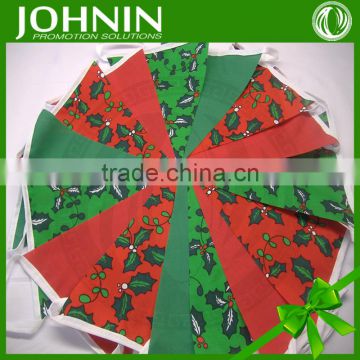 Promotional party application custom printing triangle pennant flag