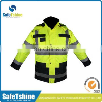 Latest design superior quality reflective fluorescent high visibility safety jacket