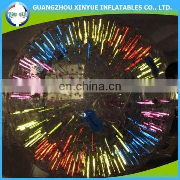 Best quality 1.0mm PVC material inflatable shinning zorb ball