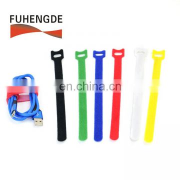 100% nylon cable ties strap tightener nylon hook and loop straps cable ties for office