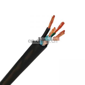 copper conductor PVC sheathed 4 core royal cord 6mm flexible cable