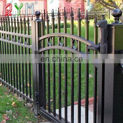 Galvanized Picket Weld Fence Spear Top Square Tube Fence