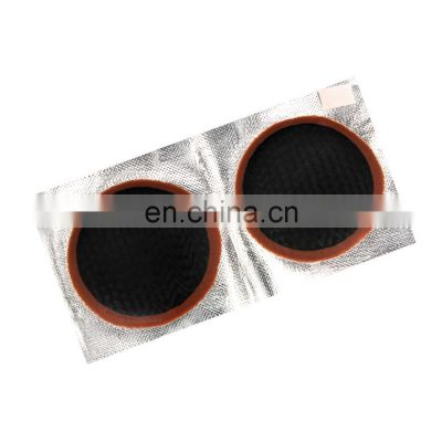 Tube tire repair circular cold patch for cover tire