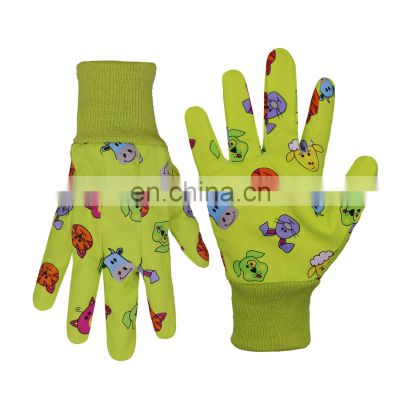 HANDLANDY Children Size Cotton Garden Gloves for Kids Yard Work Crafts DIY Children Gardening Gloves