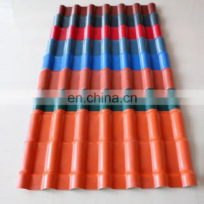 Heat insulation upvc trapezoidal roof sheet/sound proof PVC plastic roof tile for warehouse