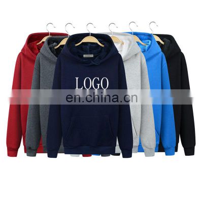Wholesale custom LOGO cotton men and women couple wear plus size casual sports pullover hooded sweater men