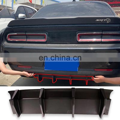High Quality Wholesale Custom Cheap Glossy Carbon Fiber Rear Bumper Diffuser Body Kit For Dodge Challenger