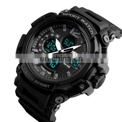 China watch wholesale top brand luxury Skmei 1343 mens chronograph watch digital sport watches for men large dial