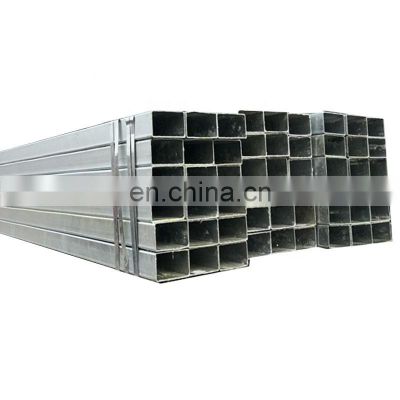 Factory direct Galvanized square tube pipe hot rolled black carbon square rectangular hollow section steel pipe tube