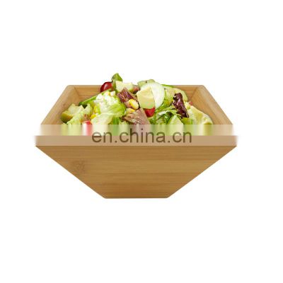 Bamboo Wood Salad Bowl Set With 2 Server Utensils For High Quality