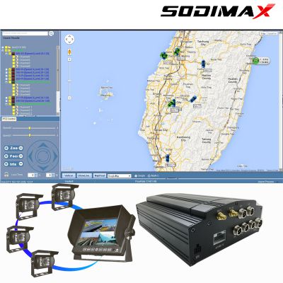 HDD MDVR Vehicle Recorder System Various Sensor Mobile DVR Solution