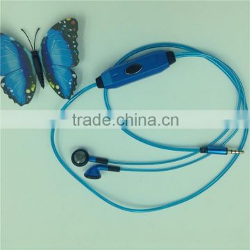 New Blue In-Ear Led Earphones Fashion Sport Ear Earphone For Mobile Phones