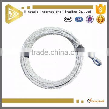 New design top grade galvanized steel wire rope 12mm 1X7 13mm 7*19