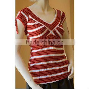 Ladies Fashion Stripe T-Shirts