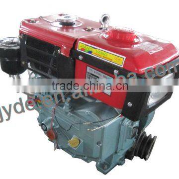 single cylinder small diesel engine,7hp,with electric starting,radiator