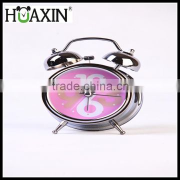 Wholesale BB Pillow alarm clock with silver case for kids bedroom/classical alarm clock