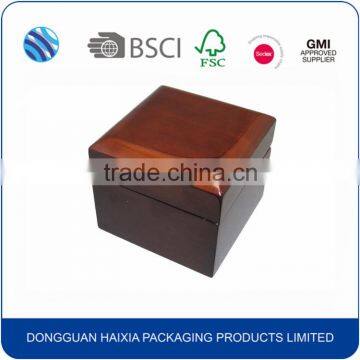 Luxury square wooden custom box watch packaging