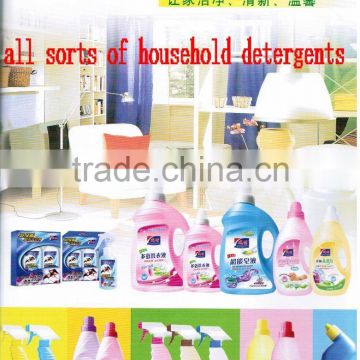 All sorts of household detergents