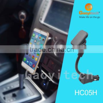 2016 new Usb Automobile Charger mobile phone accessory magnetic mount holder gooseneck holder