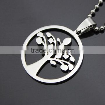 Factory custom stainless steel flower of life pendant