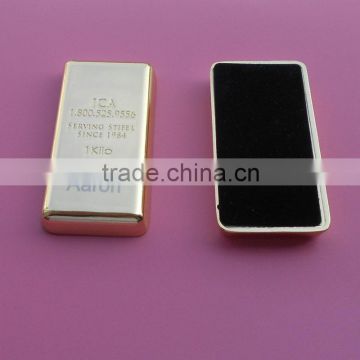 Top quality custom gold metal paper weight