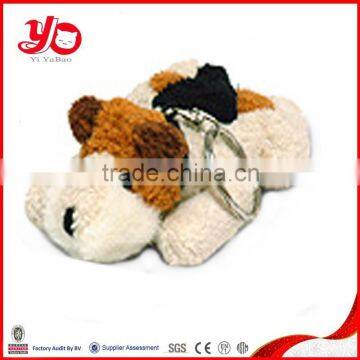 wholesale custom plush dog keychain