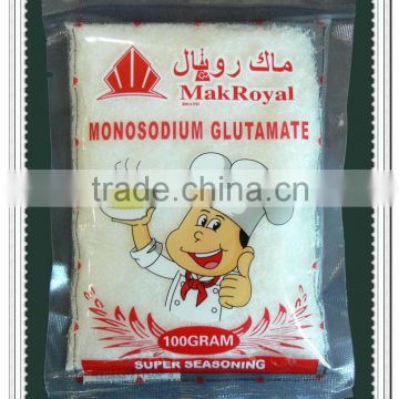 food seasoning Monosodium Glutamate, halal certified, 80% purity