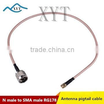Factory Price High Performance N male to SMA male Connector RG178 rf cable antenna