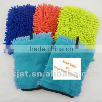 Promotional Micofiber Chenille Cleaning Glove, Car Wash Mitt