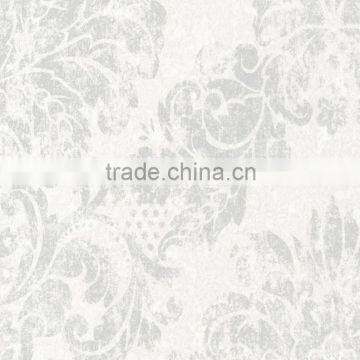 china Luxury deep embossed Non-woven wallpaper in Silver Gray guangdong