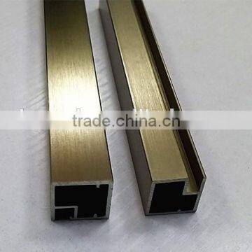 6063 6463 aluminium sliding door profile brush aluminium profile