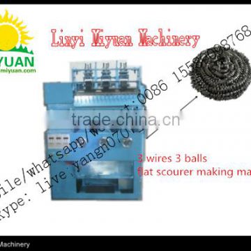 2016 good price Stainless Steel Flat Scourer Ball Making Machine From China Whatsapp:0086-15589098768