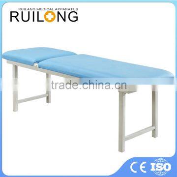 Cheap Blue Color Back Lift Separate Bedfoot Steel Examination Bed