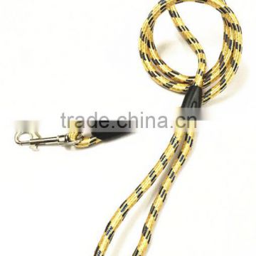 custom print logo nylon material quick release dog leash for running collar