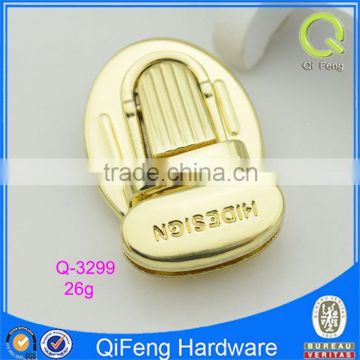 Q-3299 metal button locks , bag decorative lock,beautiful press lock