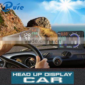 5.5" Screen Car HUD Head Up Display with OBD2 Interface Plug and Play and Over Speed Alarm