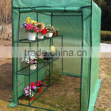 compact PE mash cover walkin greenhouse