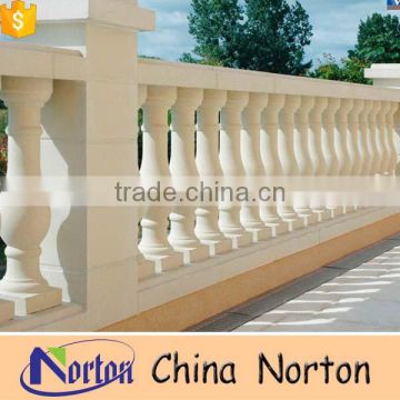 White marble modern outdoor balcony balustrades uk NTMF-MB012Y