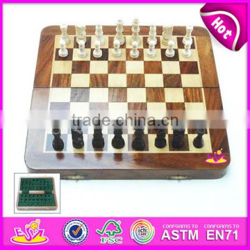 2015 High quality wooden chess set,portable and foldable wooden chess set with chessman,chess set made of solid wood W11A009