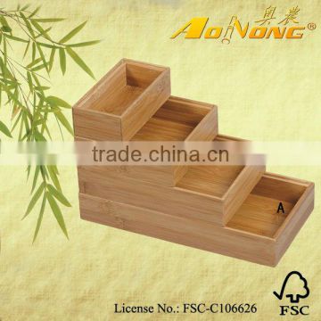 4pcs bamboo storage box