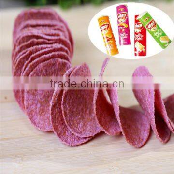 Purple potato chips tube