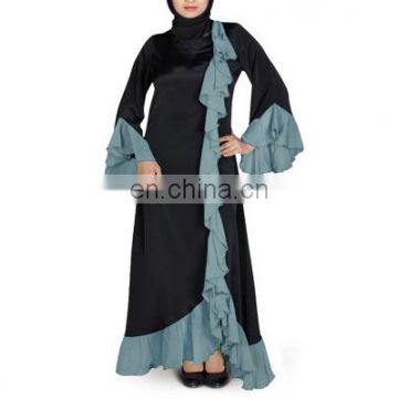 MyBatua Shireen Black Abaya Formal and Occasion Wear Trendy Muslim Clothing(Mu041802)