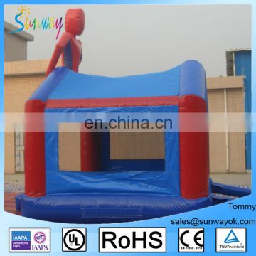 4x4m Red Air Bouncer Inflatable Trampoline House