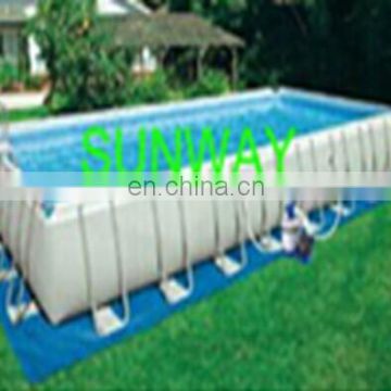 Hot sale and good summer family big portable pvc and steel swimming pool