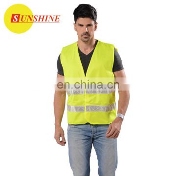 EN13356 hot sale cheap car reflective yellow Safety Vest