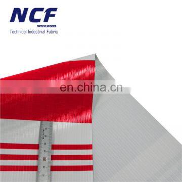 Different Size Pvc Tarpaulin Striped Fabric For Awnings