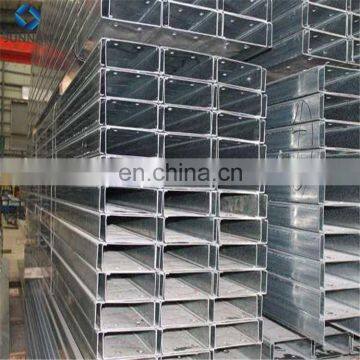 A36 SS400 hot rolled galvanized  Steel Profile Z/C/U Purlin