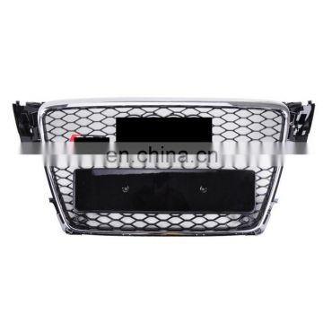 Chrome RS4 Style Front Bumper Grill Upper Grille 2009-2012 13 For Audi A4 S4 B8