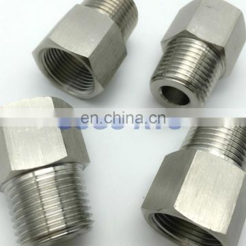 High quality quick coupler 1/2 female to 3/8 male thread adapters SUS304 stainless steel straight hydraulic fittings tube