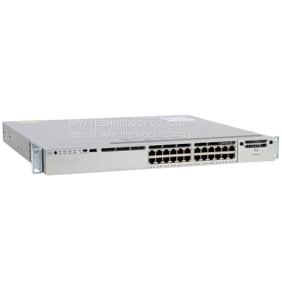 Cisco 3850 POE Switch WS-C3850-24P-E 24 * 10/100/1000 Ethernet POE+ ports IP service managed stackable